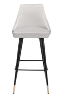 Zuo Modern Piccolo Barstool in Pink/Gray/Green