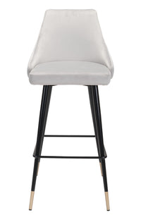 Zuo Modern Piccolo Barstool in Pink/Gray/Green