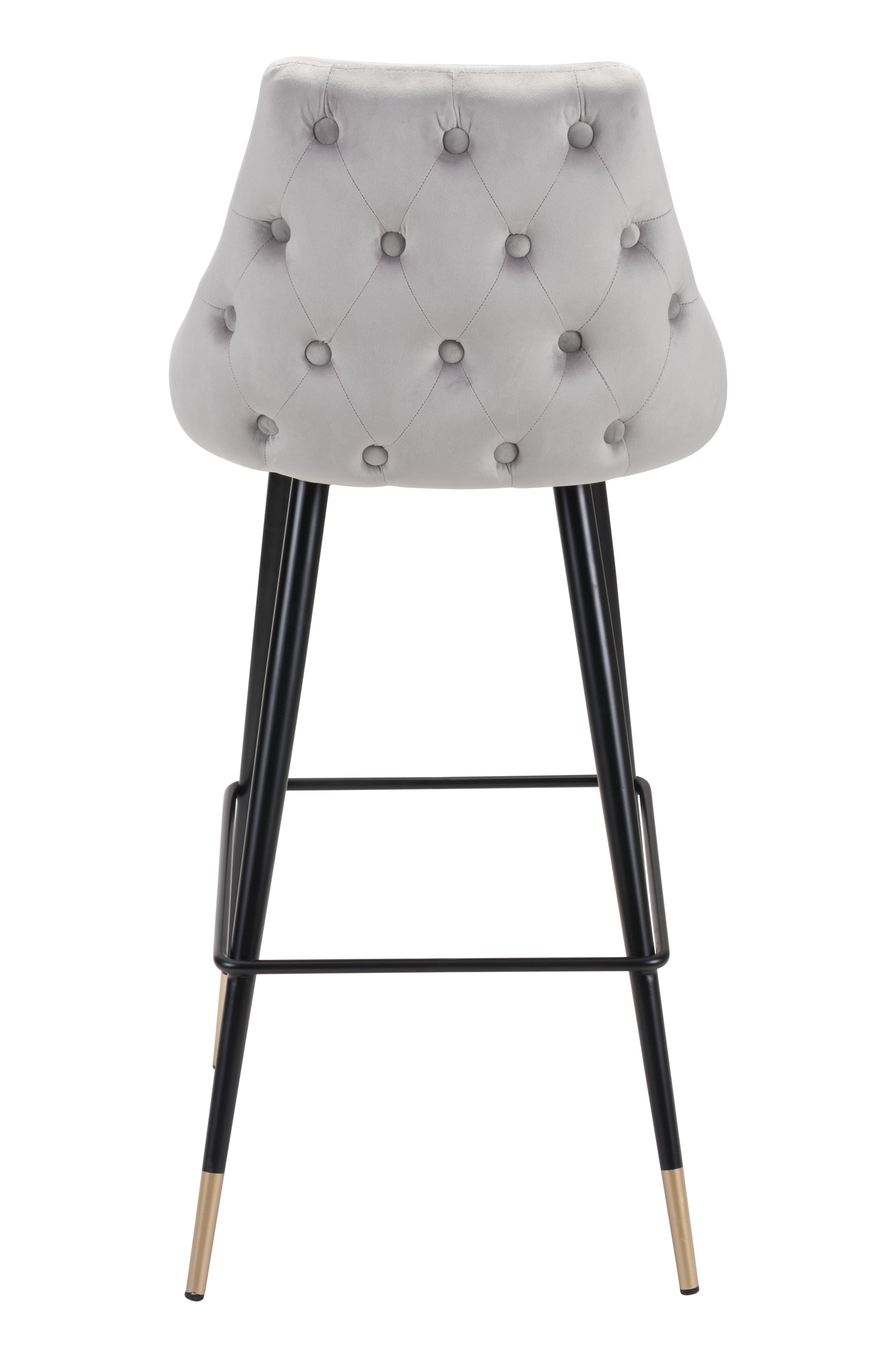 Zuo Modern Piccolo Barstool in Pink/Gray/Green