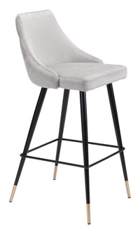 Zuo Modern Piccolo Barstool in Pink/Gray/Green