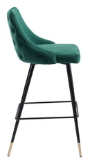 Zuo Modern Piccolo Barstool in Pink/Gray/Green