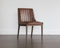 Sunpan Halden Dining Chair - Beige Linen/Bravo Cream/Bravo Metal/Vintage Black/Vintage Blue/Vintage Cognac-Set of Two