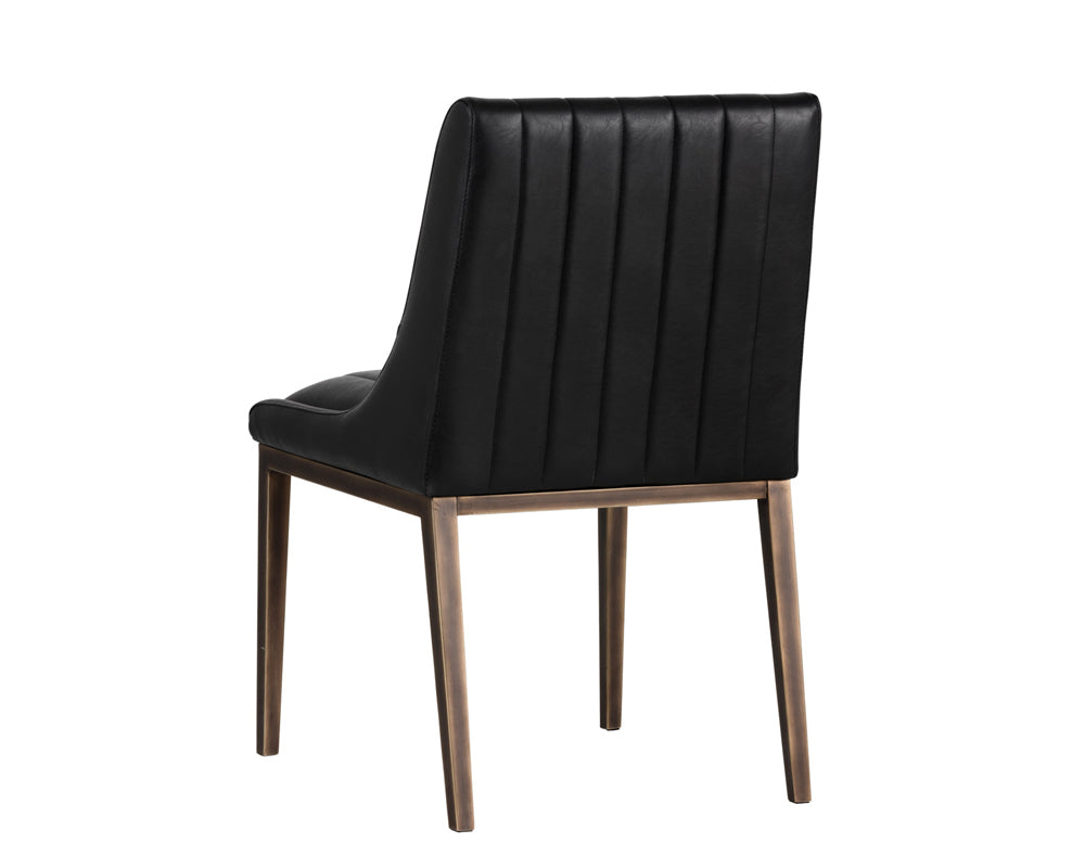 Sunpan Halden Dining Chair - Beige Linen/Bravo Cream/Bravo Metal/Vintage Black/Vintage Blue/Vintage Cognac-Set of Two