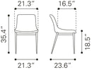 Zuo Modern Magnus Dining Chair - Set of 2