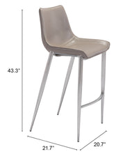 Zuo Modern Magnus Barstool - Set of 2
