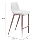 Zuo Modern Magnus Barstool - Set of 2