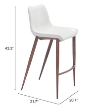 Zuo Modern Magnus Barstool - Set of 2