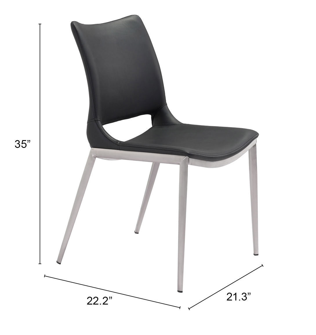 Zuo Modern Ace Dining Chair - Set of 2
