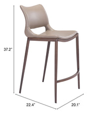 Zuo Modern Ace Counter Stool - Set of 2