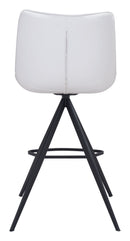 Zuo Modern Aki Counter Stool in Black/White and Black - Set of 2
