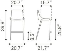 Zuo Modern Magnus Counter Stool - Set of 2