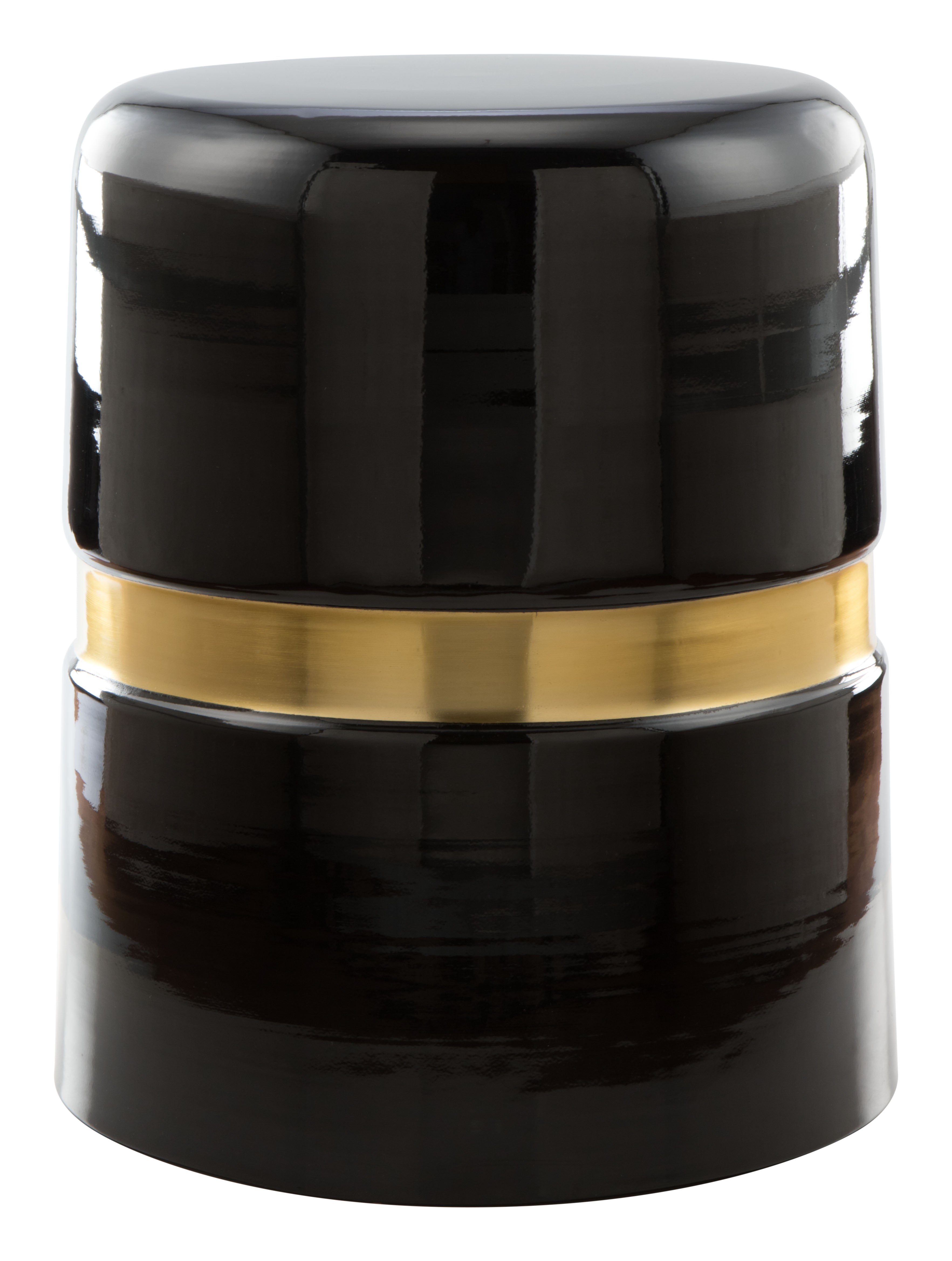 Zuo Modern Density Side Table Black and Gold