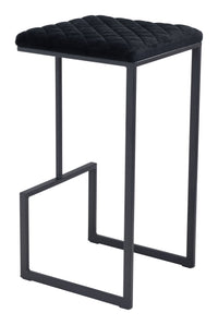 Zuo Modern Element Barstool in Black/Gray