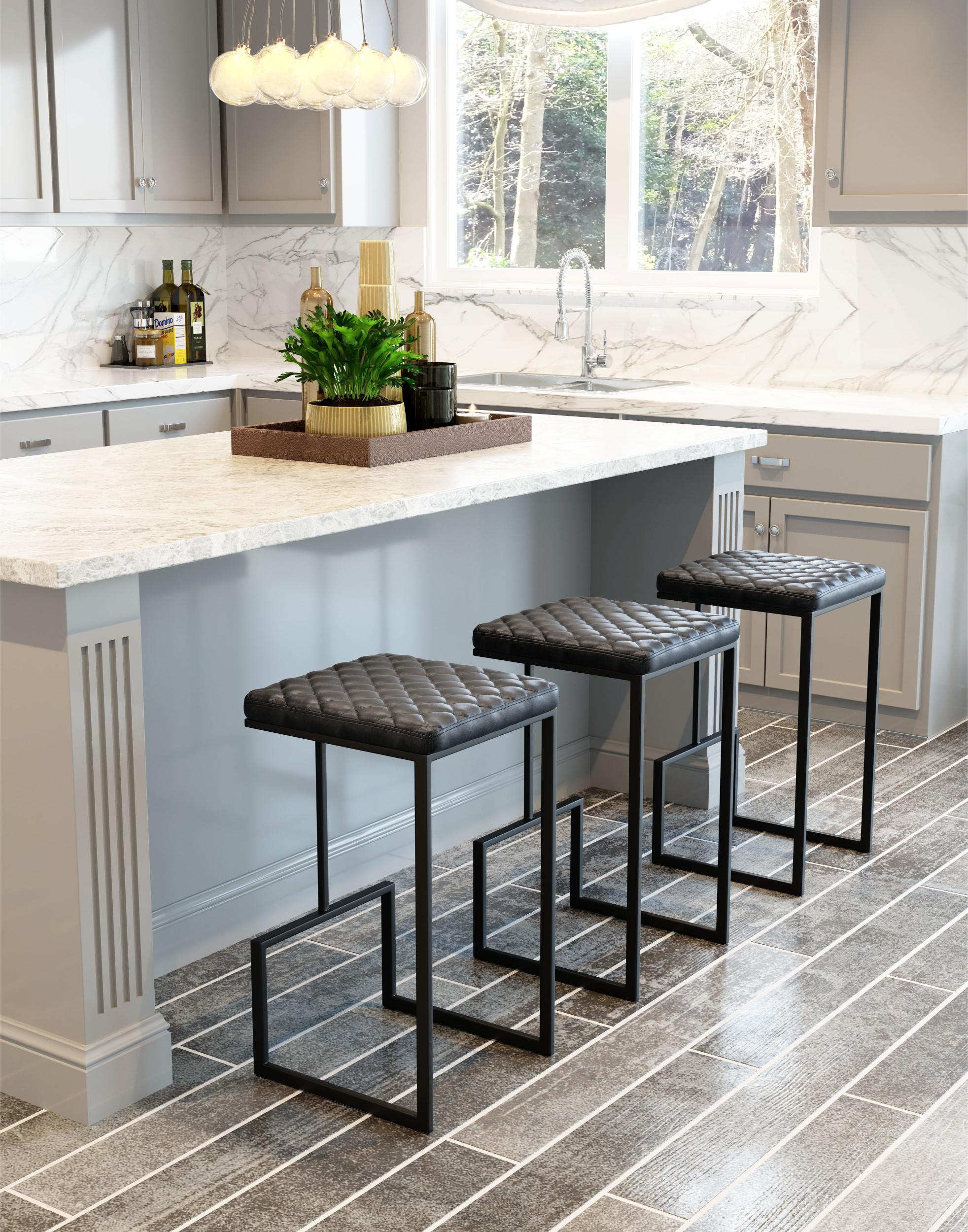 Zuo Modern Element Barstool in Black/Gray