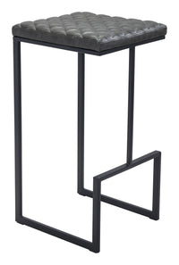 Zuo Modern Element Barstool in Black/Gray