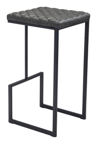Zuo Modern Element Barstool in Black/Gray