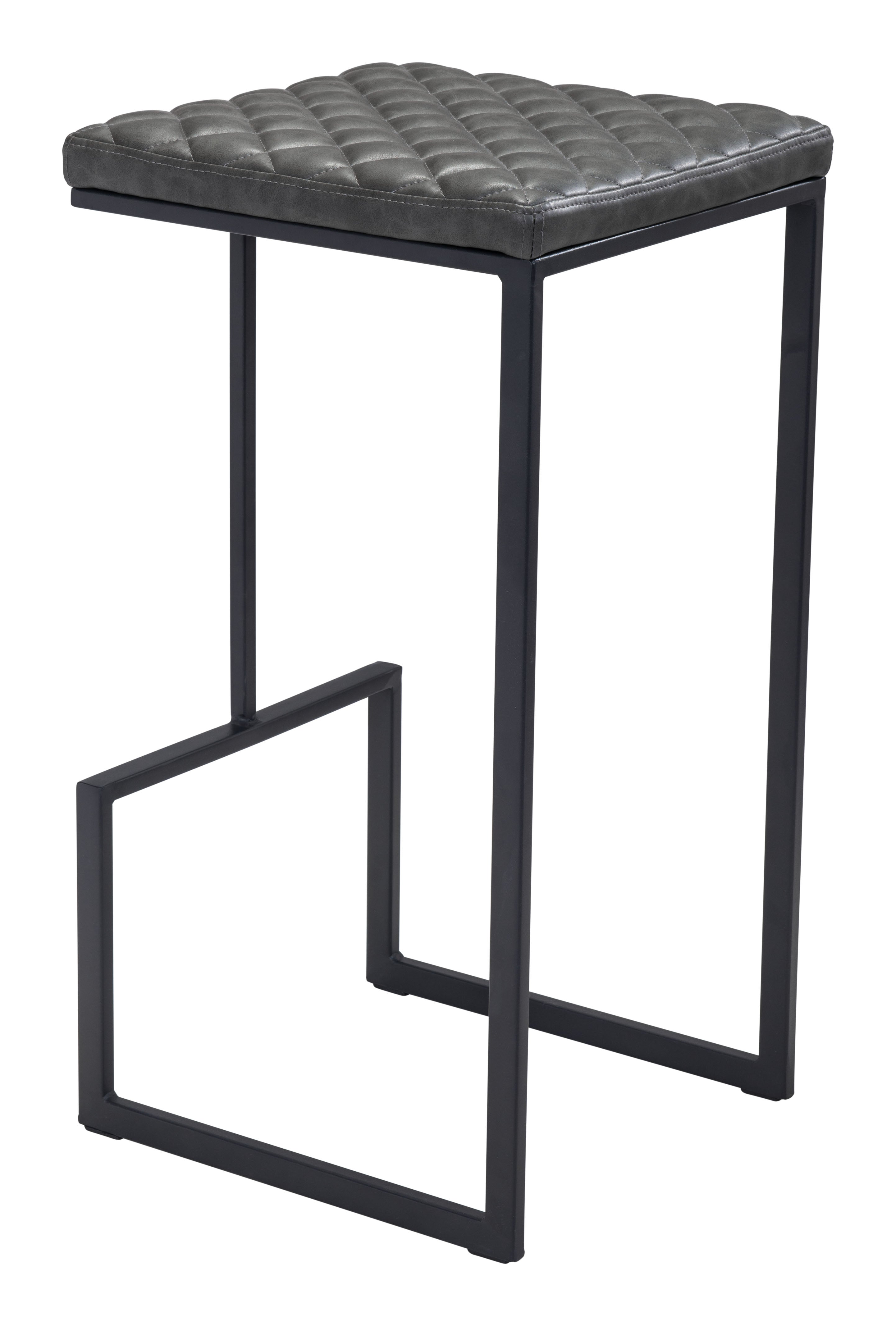 Zuo Modern Element Barstool in Black/Gray