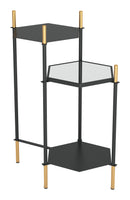Zuo Modern William Side Table Black and Gold