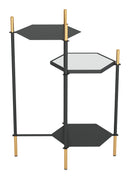 Zuo Modern William Side Table Black and Gold