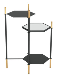 Zuo Modern William Side Table Black and Gold