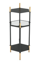 Zuo Modern William Side Table Black and Gold