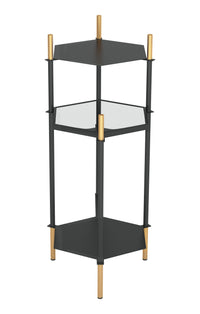 Zuo Modern William Side Table Black and Gold