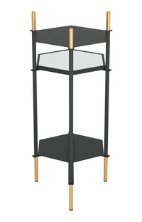 Zuo Modern William Side Table Black and Gold