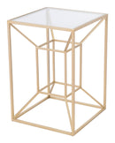 Zuo Modern Canyon Side Table Gold