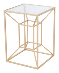 Zuo Modern Canyon Side Table Gold