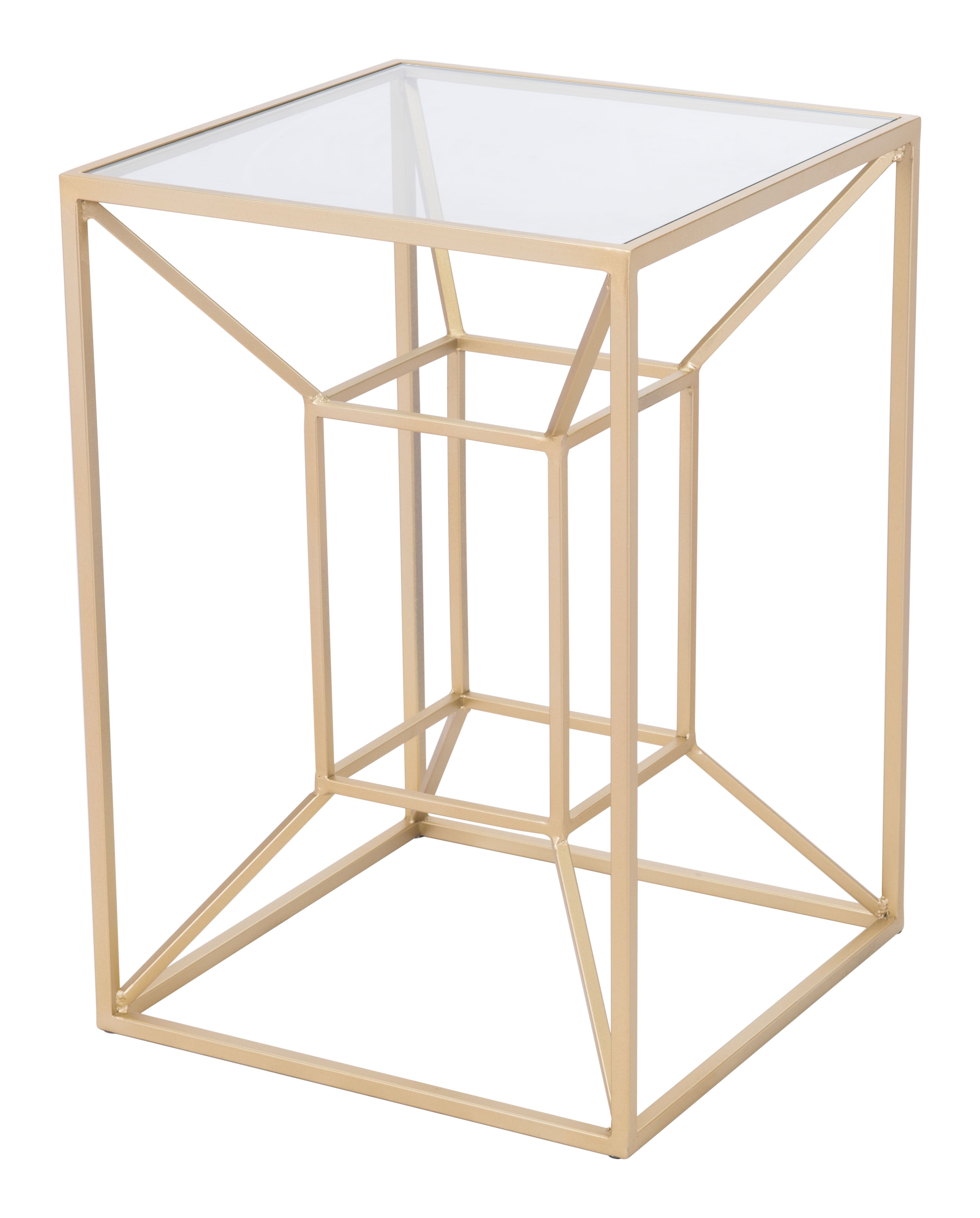 Zuo Modern Canyon Side Table Gold