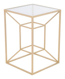 Zuo Modern Canyon Side Table Gold