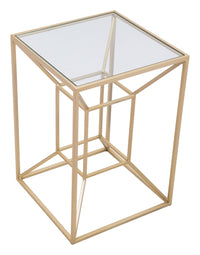 Zuo Modern Canyon Side Table Gold