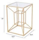 Zuo Modern Canyon Side Table Gold