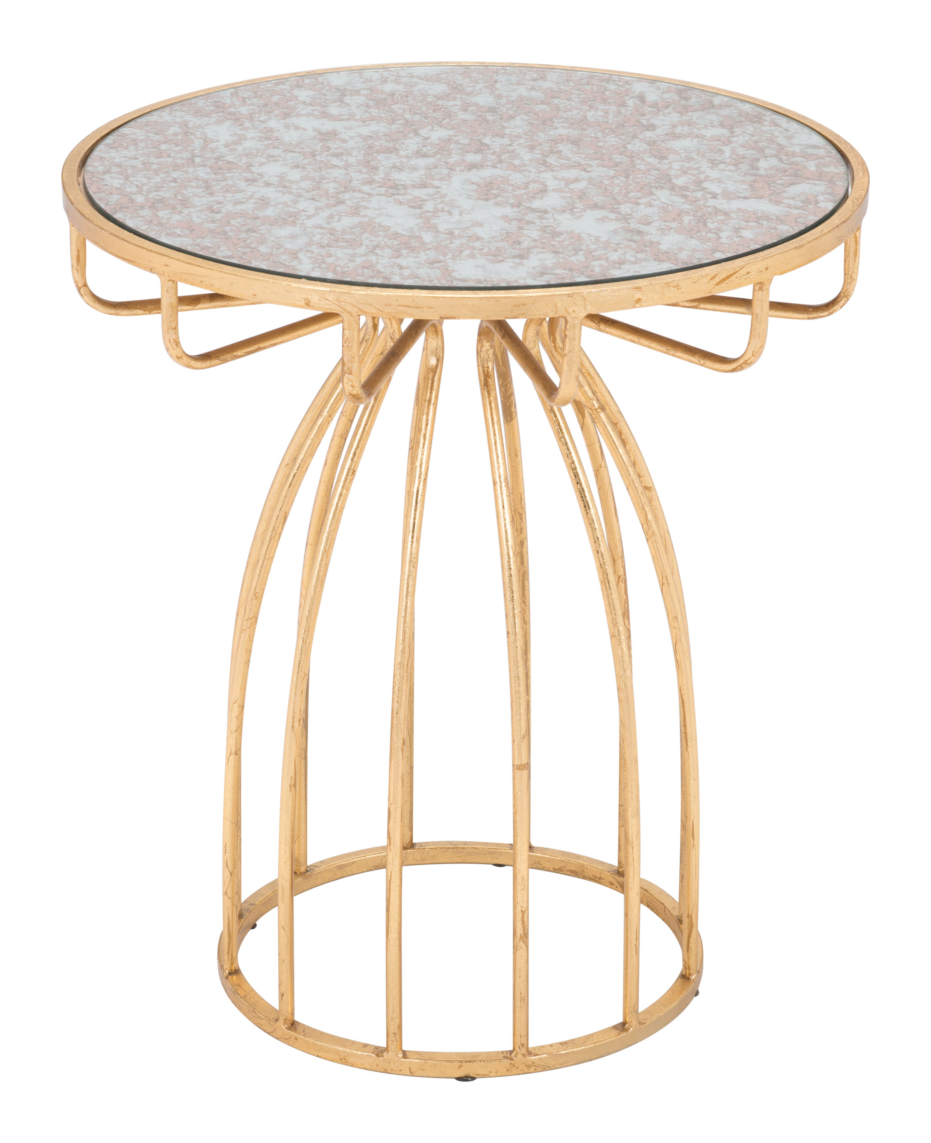 Zuo Modern Silo Side Table Gold