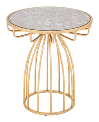 Zuo Modern Silo Side Table Gold