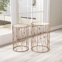 Zuo Modern Sage Side Table Set Gold - Set of 2
