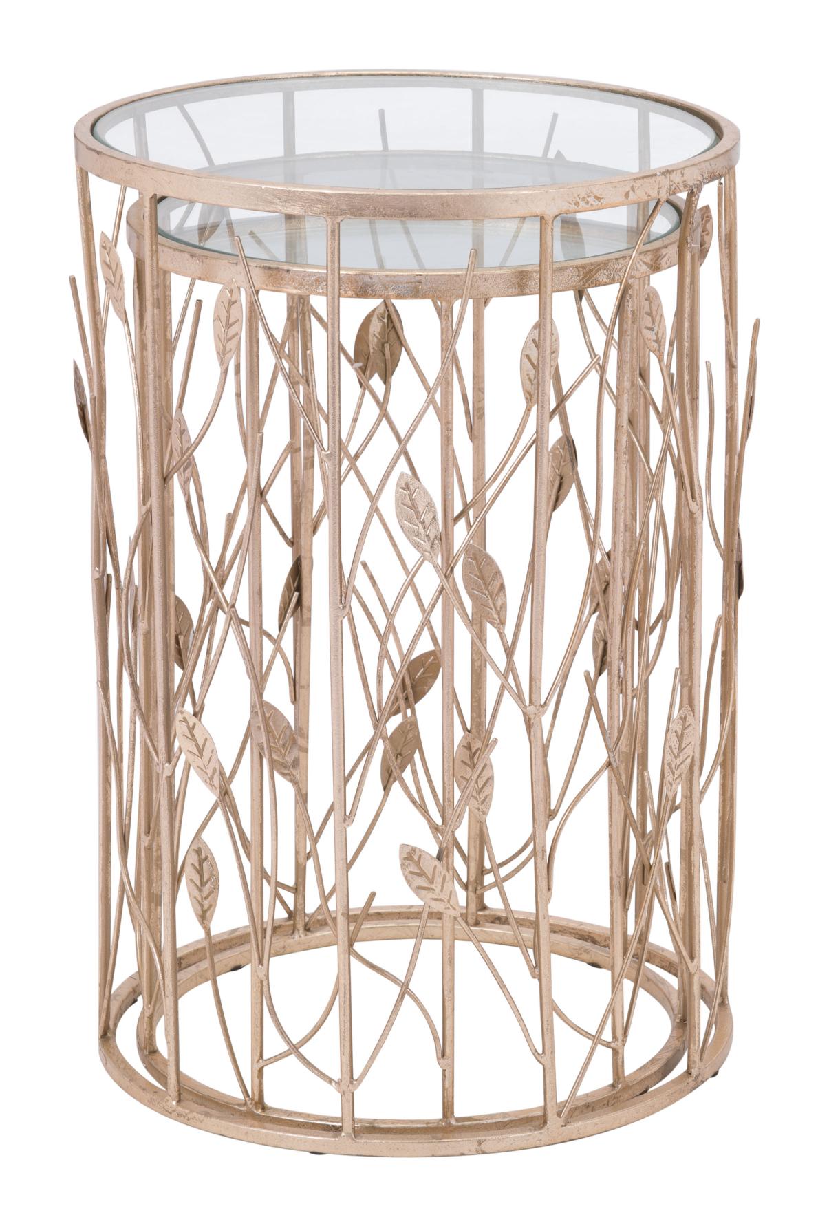 Zuo Modern Sage Side Table Set Gold - Set of 2