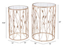 Zuo Modern Sage Side Table Set Gold - Set of 2
