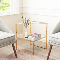 Zuo Modern Planes Side Table Gold