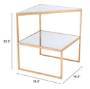 Zuo Modern Planes Side Table Gold
