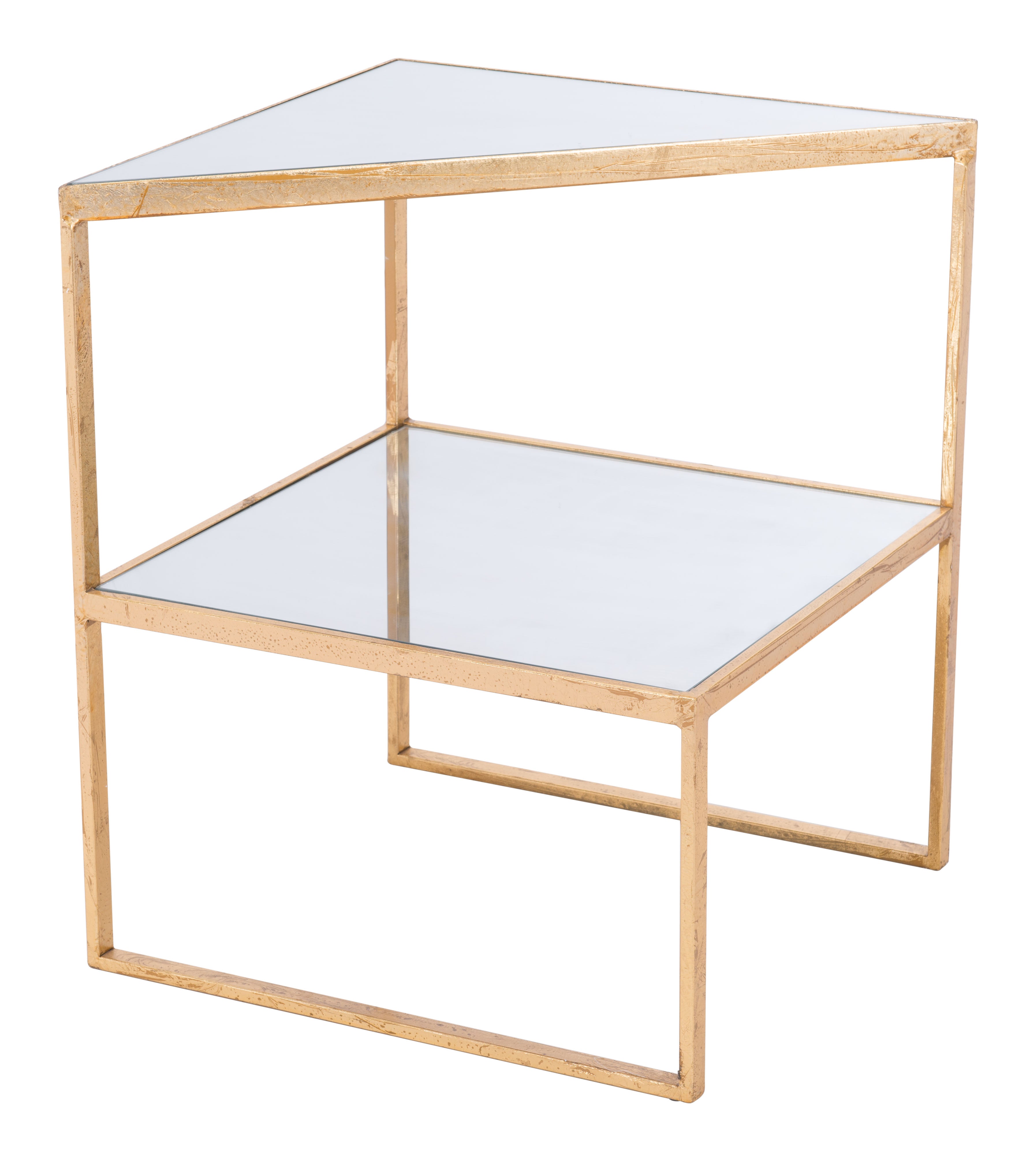 Zuo Modern Planes Side Table Gold