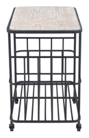 Zuo Modern Argus Bar Cart in Black