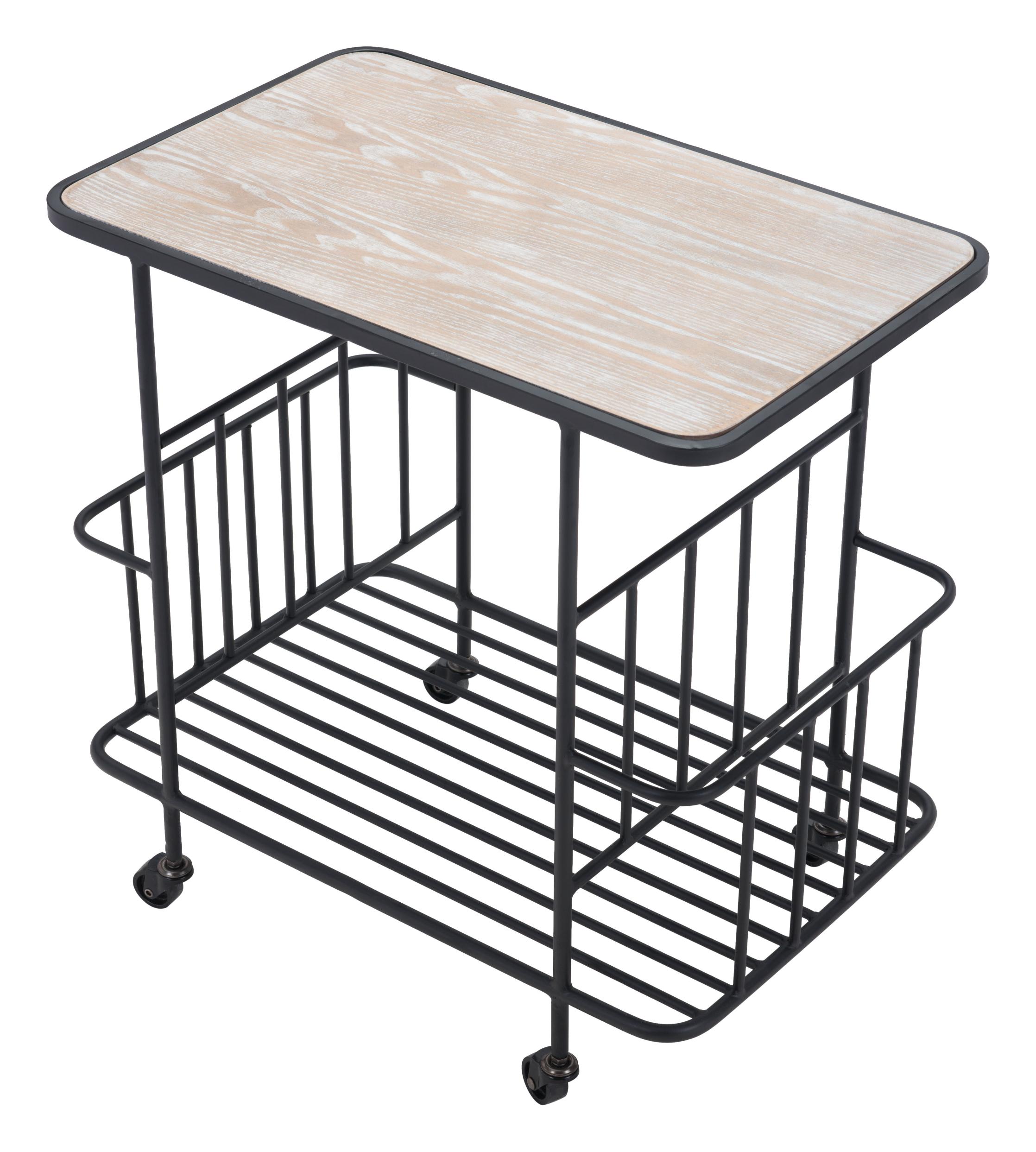 Zuo Modern Argus Bar Cart in Black