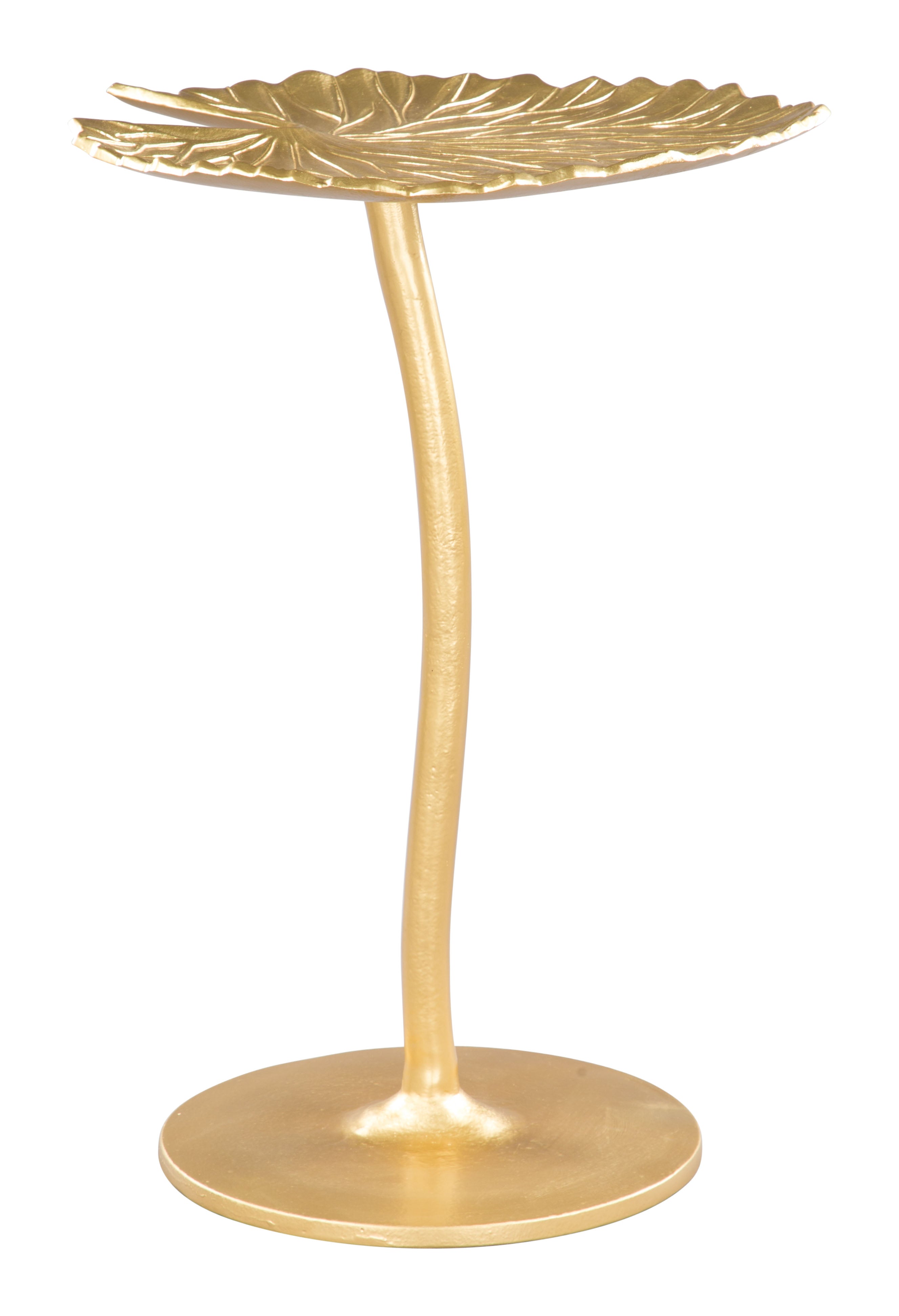 Zuo Modern Lily Side Table Gold