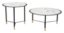 Zuo Modern Davis Coffee Table Set in White and Black - Set of 2