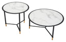 Zuo Modern Davis Coffee Table Set in White and Black - Set of 2