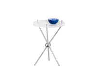 Sunpan Cher Side Table - Brass/Nickel