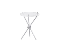 Sunpan Cher Side Table - Brass/Nickel