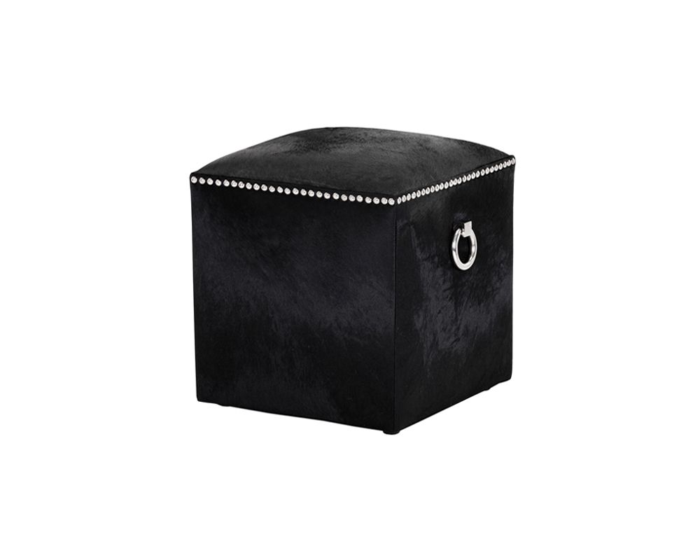 Sunpan Phoebe Ottoman - Black