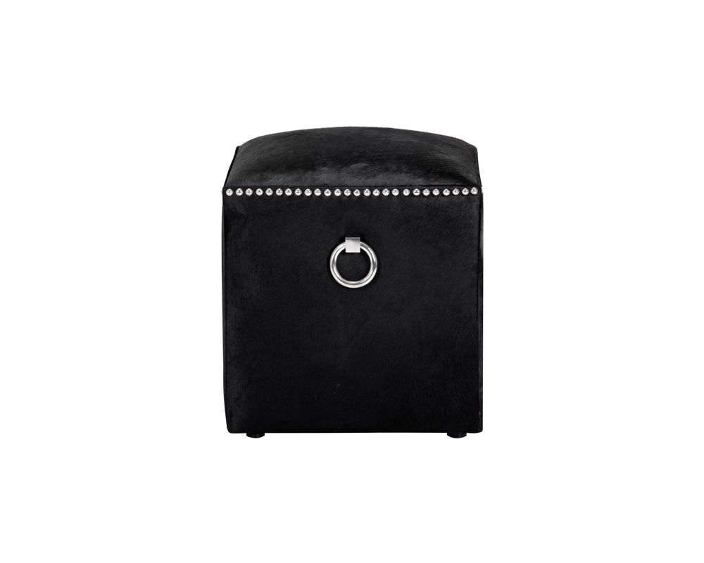 Sunpan Phoebe Ottoman - Black